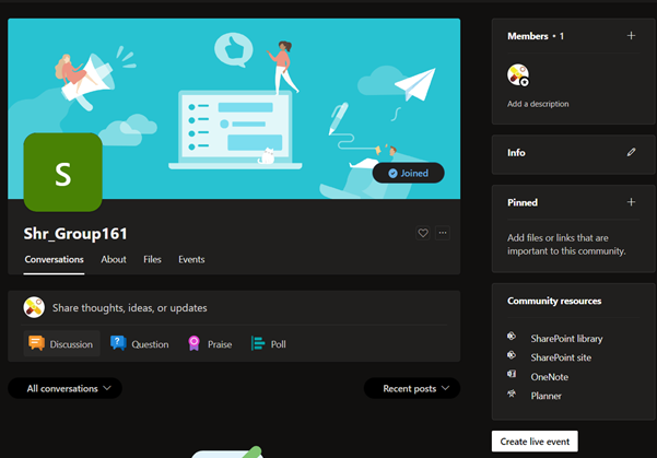 Microsoft 365 group connected Yammer group provisioning using Power Automate